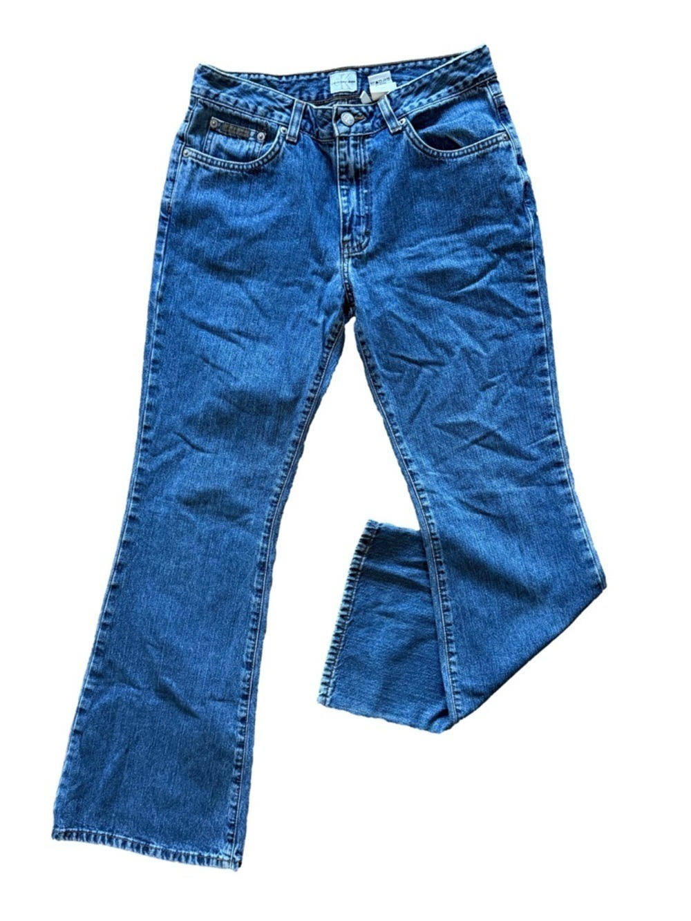 CALVIN KLEIN Jeans Flare Mid Rise Size 5 Medium Wash
